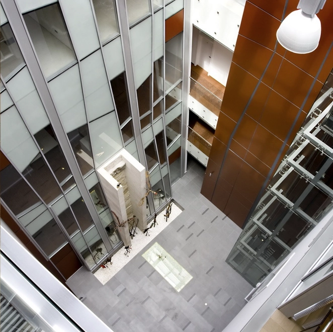 Zobrazenie vnútorného átria